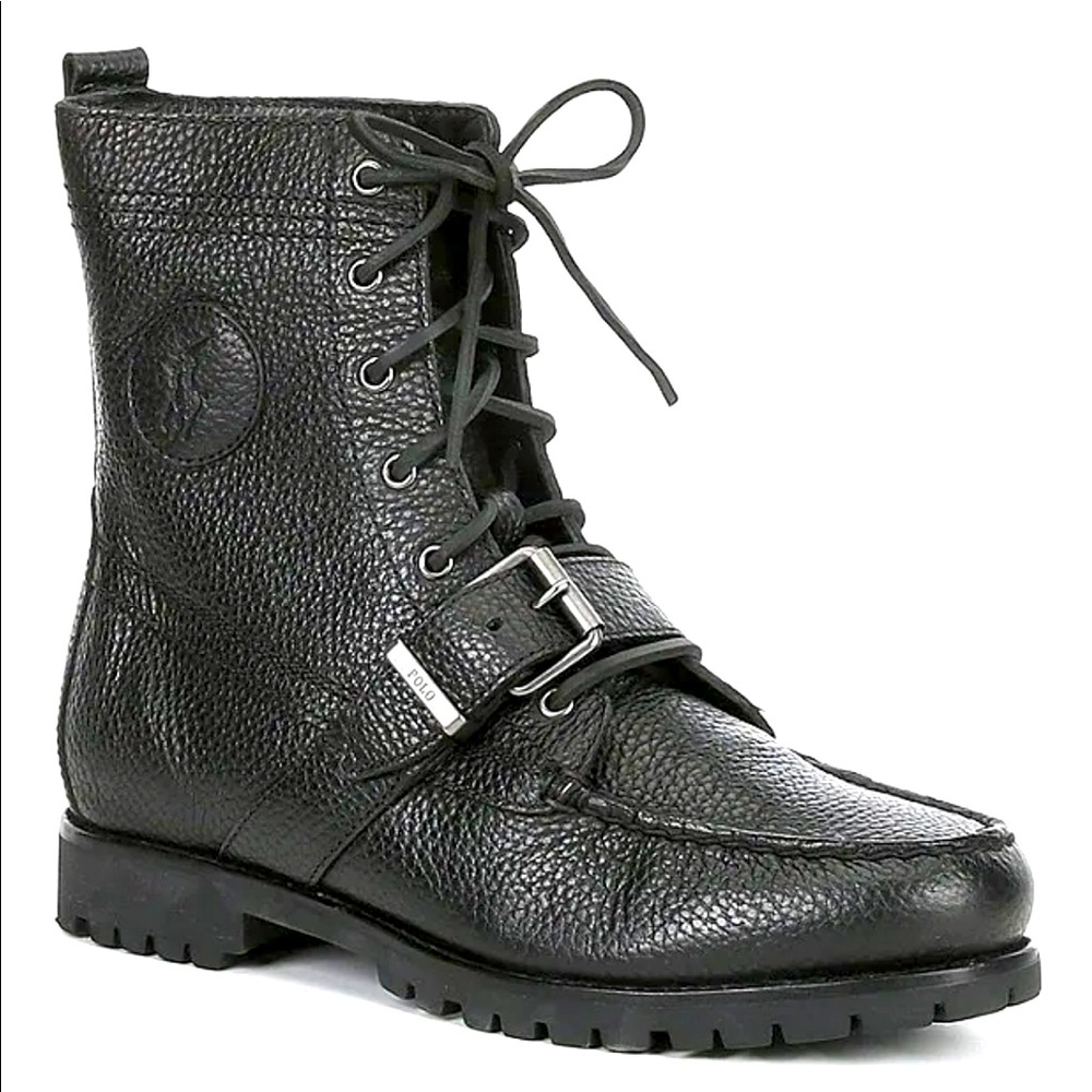 Ralph Lauren Polo Ranger boots Black Mens size 8 color Black